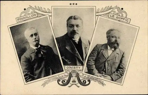 Ak Ginisty, Pouvillon, Le Goffic, Schriftsteller, Portraits