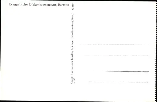 Ak Lesum Bremen, Ev. Diakonissenanstalt, Schwesternheim in Lesum Friedehorst