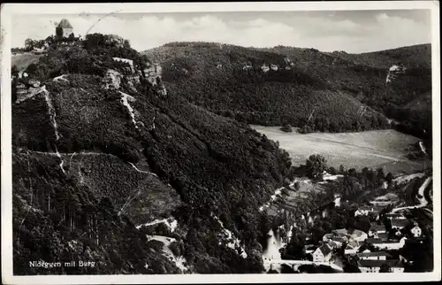 Ak Nideggen in der Eifel, Burg, Blick ins Tal