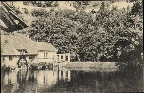 Ak Blaubeuren in Württemberg, Blautopf, Wassermühle