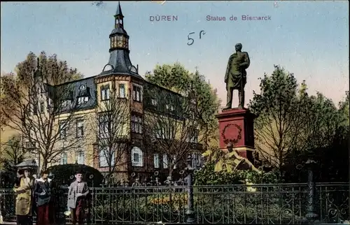 Ak Düren im Rheinland, Bismarckdenkmal im Theodor-Heuss-Park