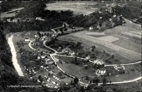 Ak Dedenborn Simmerath in der Eifel, Gesamtansicht, Fliegeraufnahme