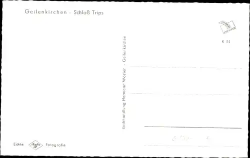 Ak Geilenkirchen Nordrhein Westfalen, Schloss Trips