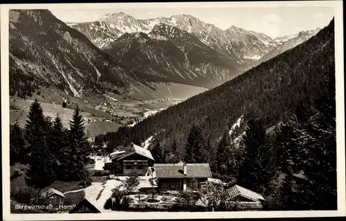 Ak Bad Hindelang im Oberallgäu, Bergwirtschaft Horn