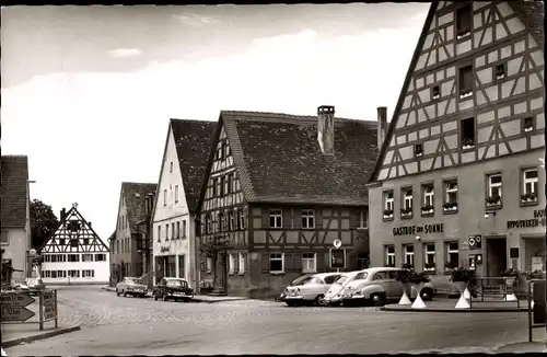 Ak Wassertrüdingen in Mittelfranken, Dinkelsbühler Str., Gasthof Sonne