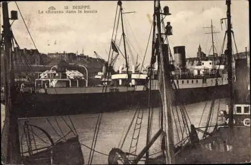 Ak Dieppe Seine Maritime, La Rouen dans le bassin