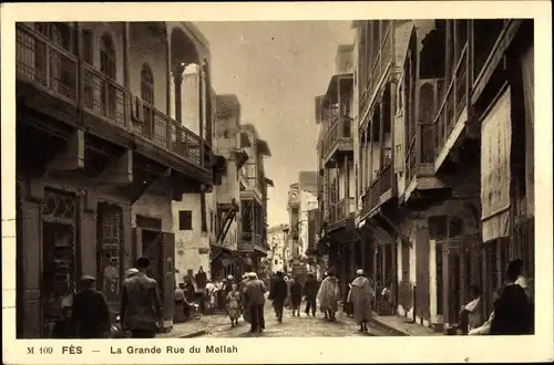 Ak Fès Fez Marokko, La Grande Rue du Mellah