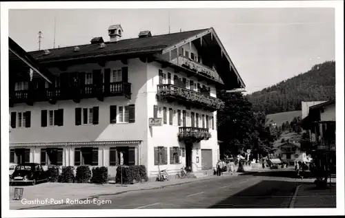 Ak Rottach Egern in Oberbayern, Gasthof Post