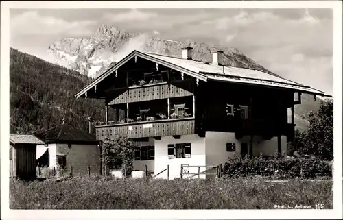 Ak Schönau am Königssee Oberbayern, Landhaus Alpenveilchen