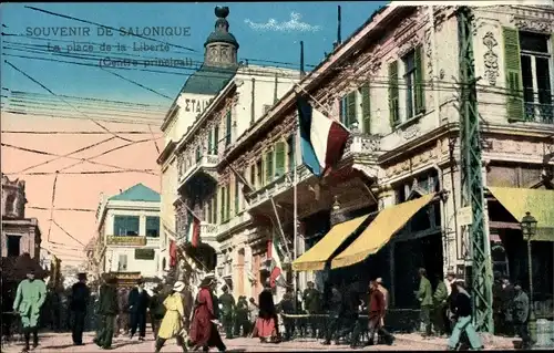 Ak Saloniki Thessaloniki Griechenland, La Place de la Liberte