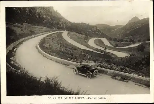 Ak Palma de Mallorca Balearische Inseln Spanien, Coll de Soller