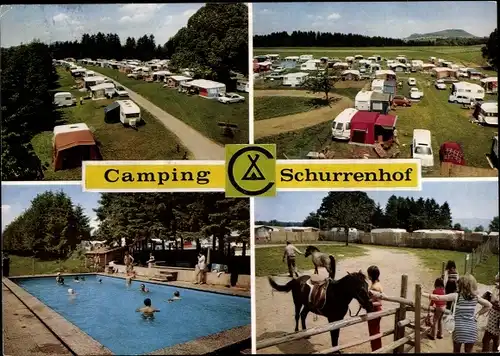 Ak Reichenbach unter Rechberg Campingplatz Schurrenhof Ponys Schwimmbad