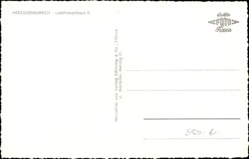 Ak Herzogenaurach in Mittelfranken, Liebfrauenhaus II