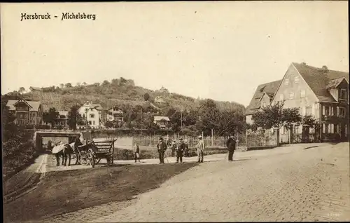 Ak Hersbruck in Mittelfranken, Blick auf den Ort mit Michelsberg