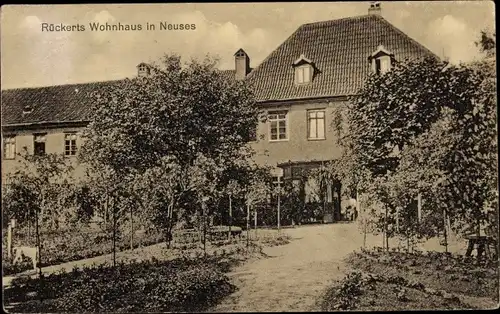 Ak Neuses Coburg in Oberfranken, Wohnhaus von Friedrich Rückert