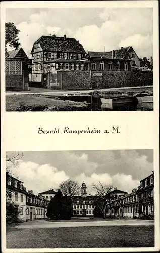 Ak Rumpenheim Offenbach, Gasthaus Zum Schiffchen, Schloss