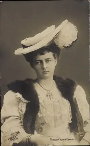 Ak Prinzessin Eitel Friedrich von Preußen, Herzogin Sophie Charlotte von Oldenburg