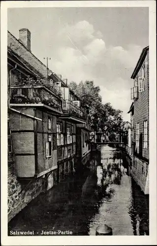 Ak Salzwedel in der Altmark, Jeetze Partie