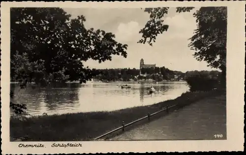 Ak Chemnitz in Sachsen, Schlossteich, Kirche
