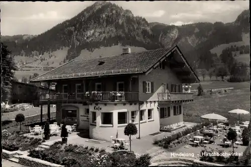 Ak Bad Oberdorf Bad Hindelang im Oberallgäu, Café Hirschbachwinkel