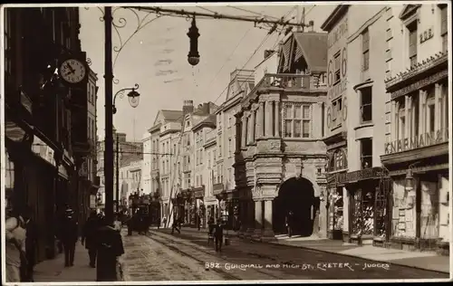 Ak Exeter Devon England, Guildhall and High St.