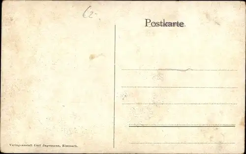 Ak Lutherstadt Eisenach in Thüringen, Wartburg, Das menschliche Leben in Thiergestalt