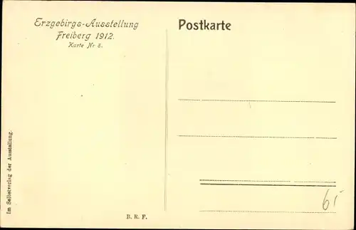 Ak Freiberg in Sachsen, Erzgebirgs Ausstellung 1912