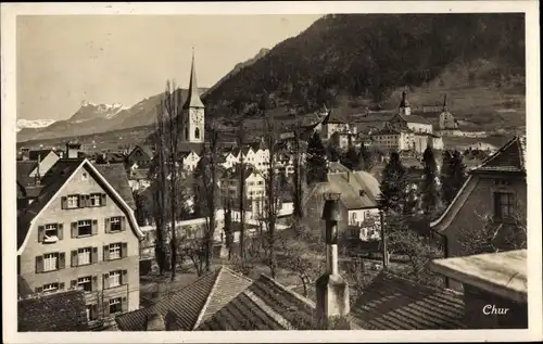 Ak Chur Kanton Graubünden, Blick auf den Ort