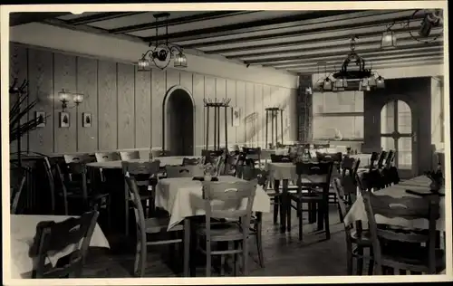 Ak Auerbach Bensheim an der Bergstraße Hessen, Hotel Restaurant Poststuben, Innenansicht