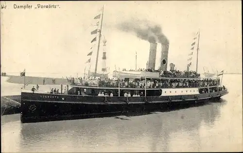 Ak Dampfer Vorwärts, Norddeutscher Lloyd