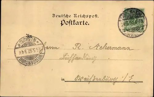 Litho Rüdesheim am Rhein, Niederwald Nationaldenkmal, Panorama