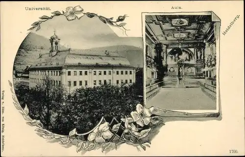 Ak Heidelberg am Neckar, Universität, Aula