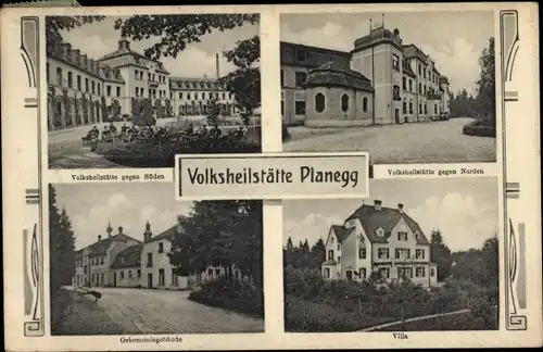 Ak Planegg Oberbayern, Volksheilstätte, Oekonomiegebäude, Villa