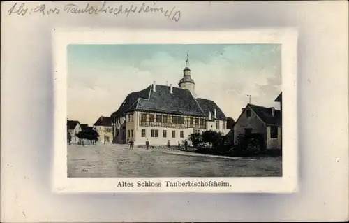 Ak Tauberbischofsheim in Baden, Altes Schloss