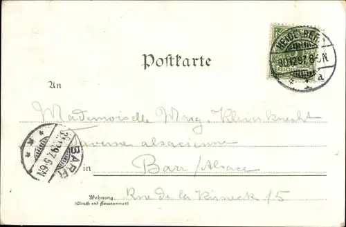 Litho Heidelberg am Neckar, Hirschgasse