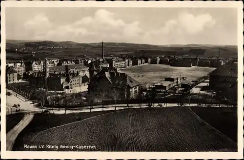 Ak Plauen im Vogtland, König Georg Kaserne