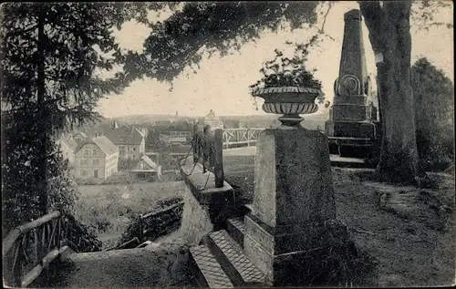 Ak Bad Saulgau in Oberschwaben, Schillerhöhe, Denkmal