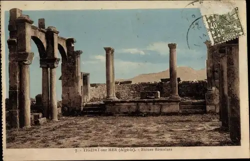 Ak Tigzirt sur Mer Algerien, Ruines Romaines