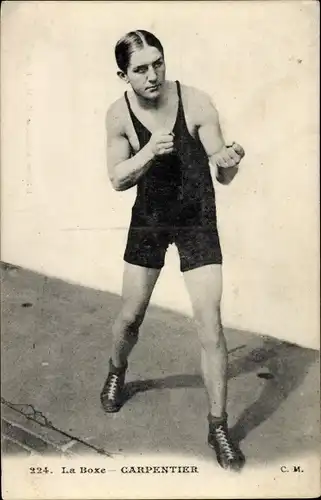 Ak Französischer Boxer Georges Carpentier, Portrait