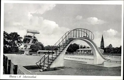 Ak Rheine in Westfalen, Schwimmbad