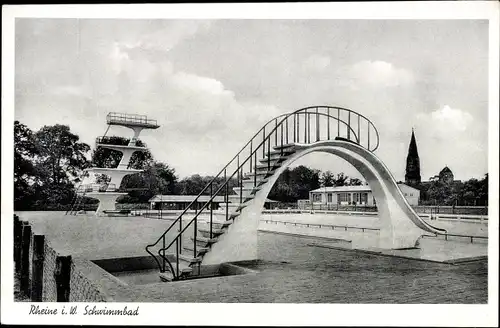 Ak Rheine in Westfalen, Schwimmbad