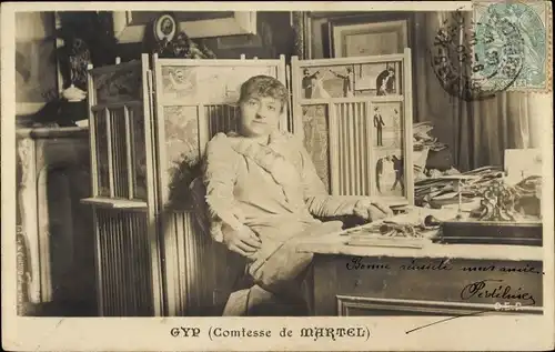 Ak Schriftstellerin Gyp, Comtesse de Martel