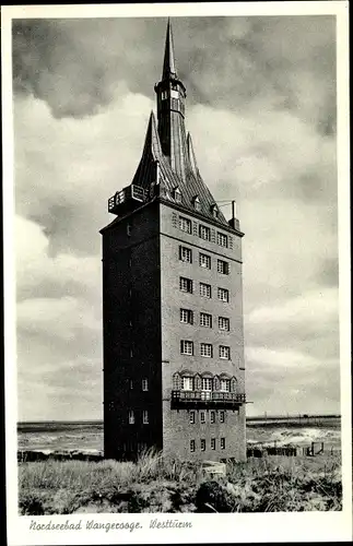 Ak Nordseebad Wangerooge in Ostfriesland, Westturm