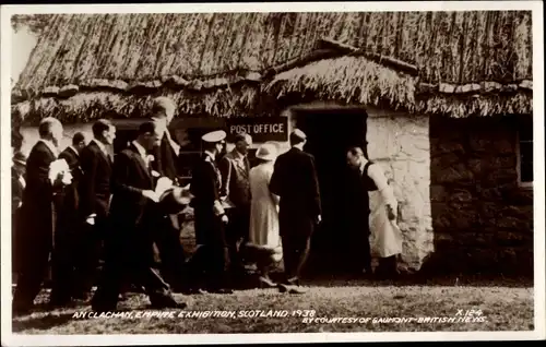 Ak Ausstellung 1938, An Clachan, Empire Exhibition, Scotland, Post Office