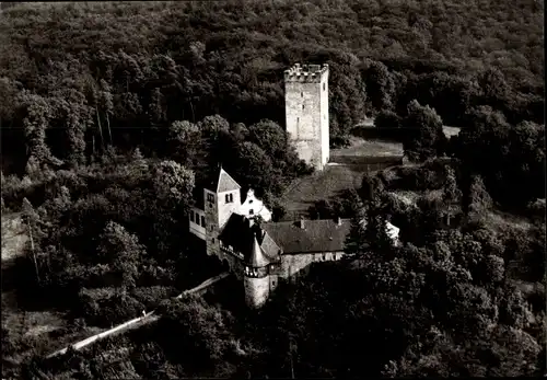 Ak Silium Holle in Niedersachsen, Burg Wohldenberg, Jugendbildungsstätte, Fliegeraufnahme