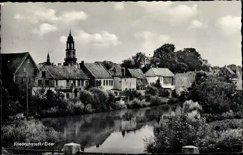 Ak Friedrichstadt an der Eider Nordfriesland, Teilansicht, Häuser