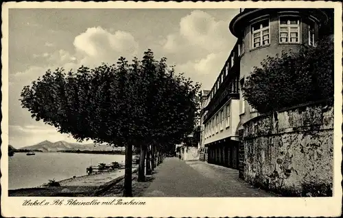 Ak Unkel am Rhein, Rheinallee mit Paxheim