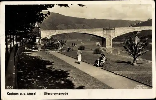 Ak Cochem an der Mosel, Uferpromenade