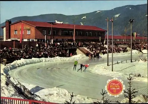 Ak Inzell in Oberbayern, Europameisterschaft im Eisschnelllauf 1969
