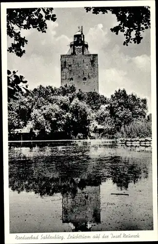 Ak Insel Neuwerk, Leuchtturm